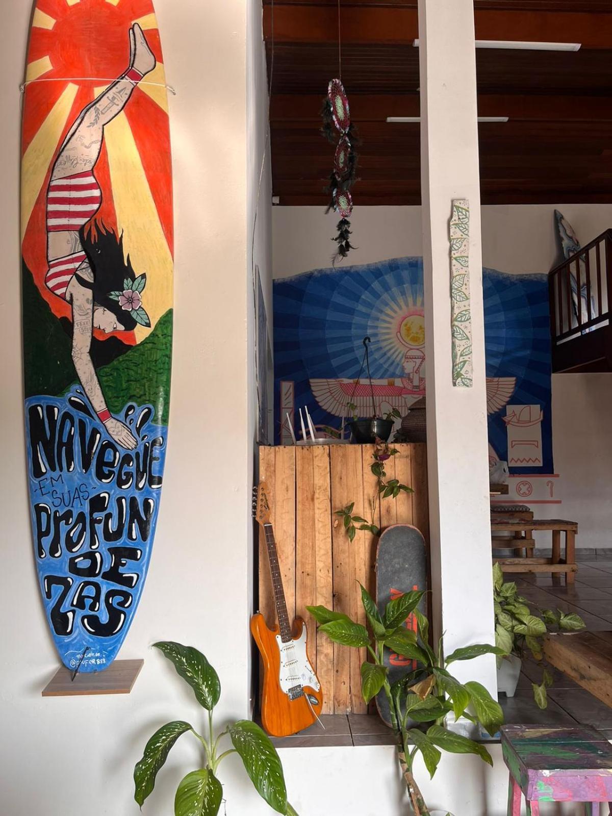 Kambô Surf House Hostel Ubatuba Ngoại thất bức ảnh
